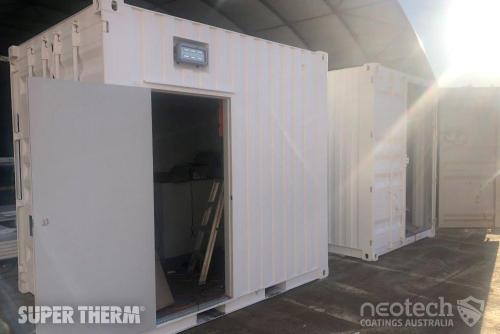 Rio Tinto shipping containers with Super Therm® in the Pilbara